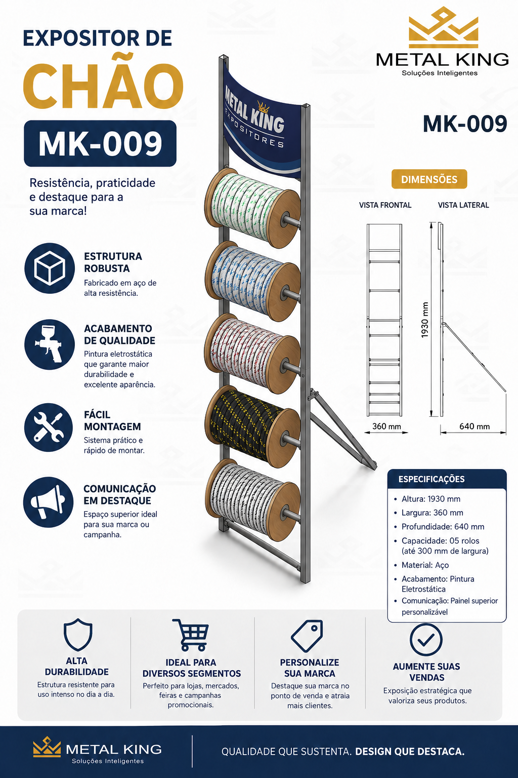 Ficha técnica MK09 — Metal King