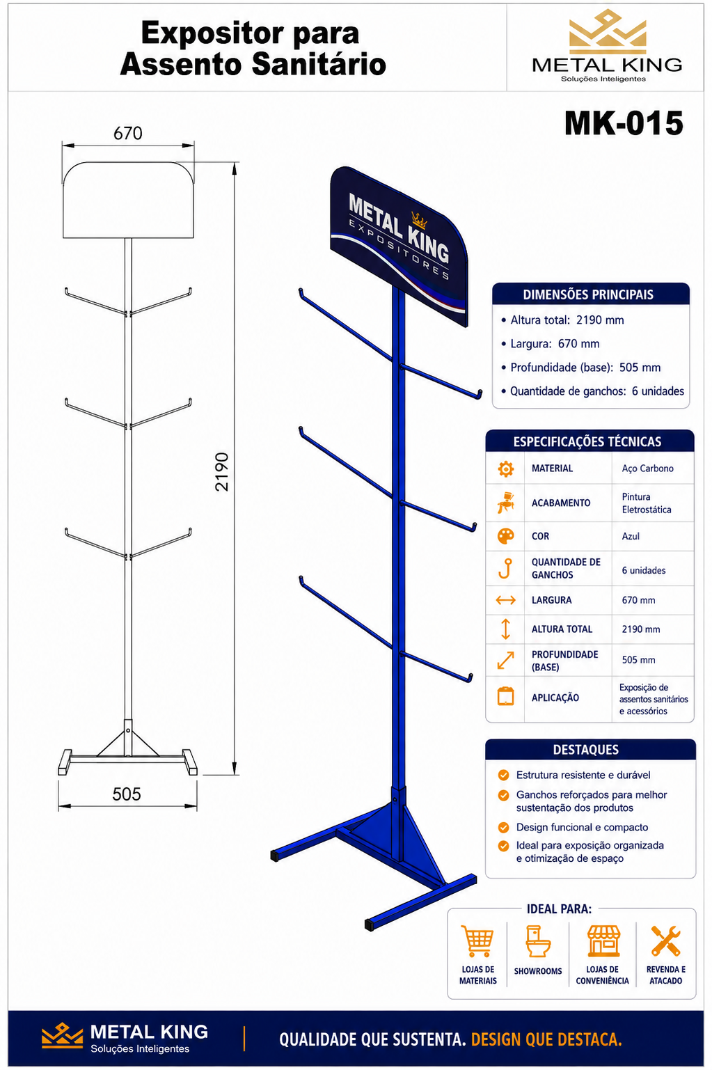 Ficha técnica MK15 — Metal King