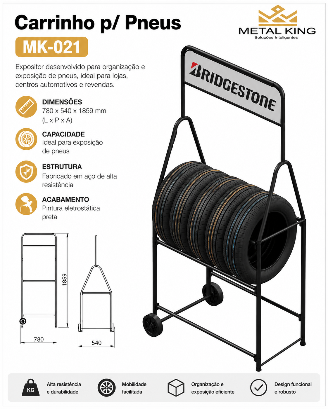 Ficha técnica MK21 — Metal King