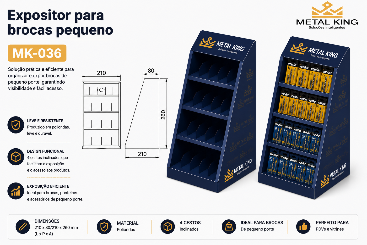 Ficha técnica MK36 — Metal King