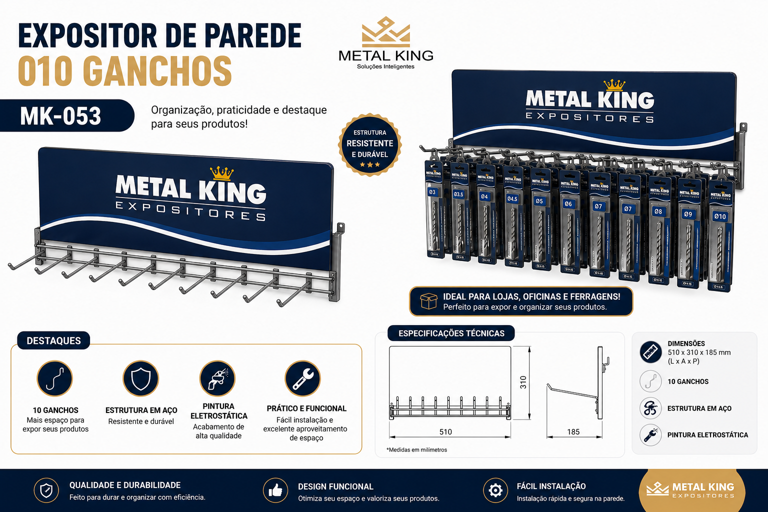 Ficha técnica MK53 — Metal King