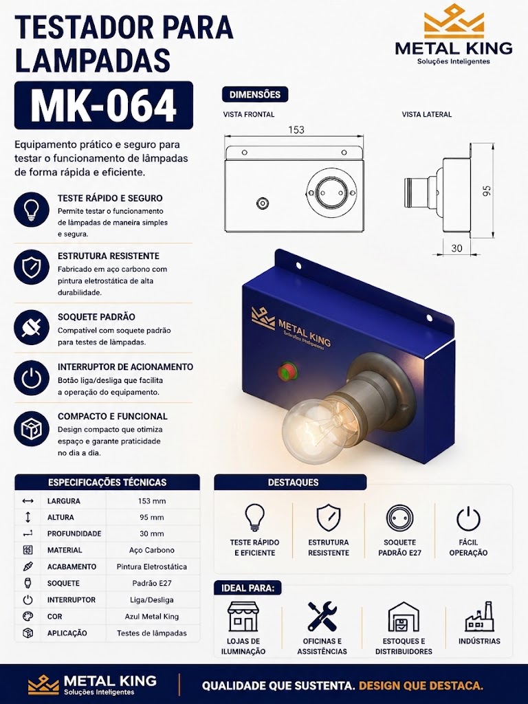 Ficha técnica MK64 — Metal King